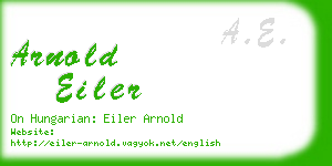 arnold eiler business card